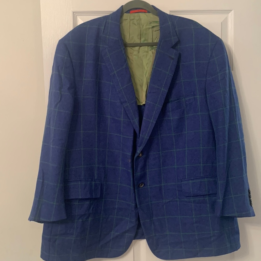 Isaia checkered blazer